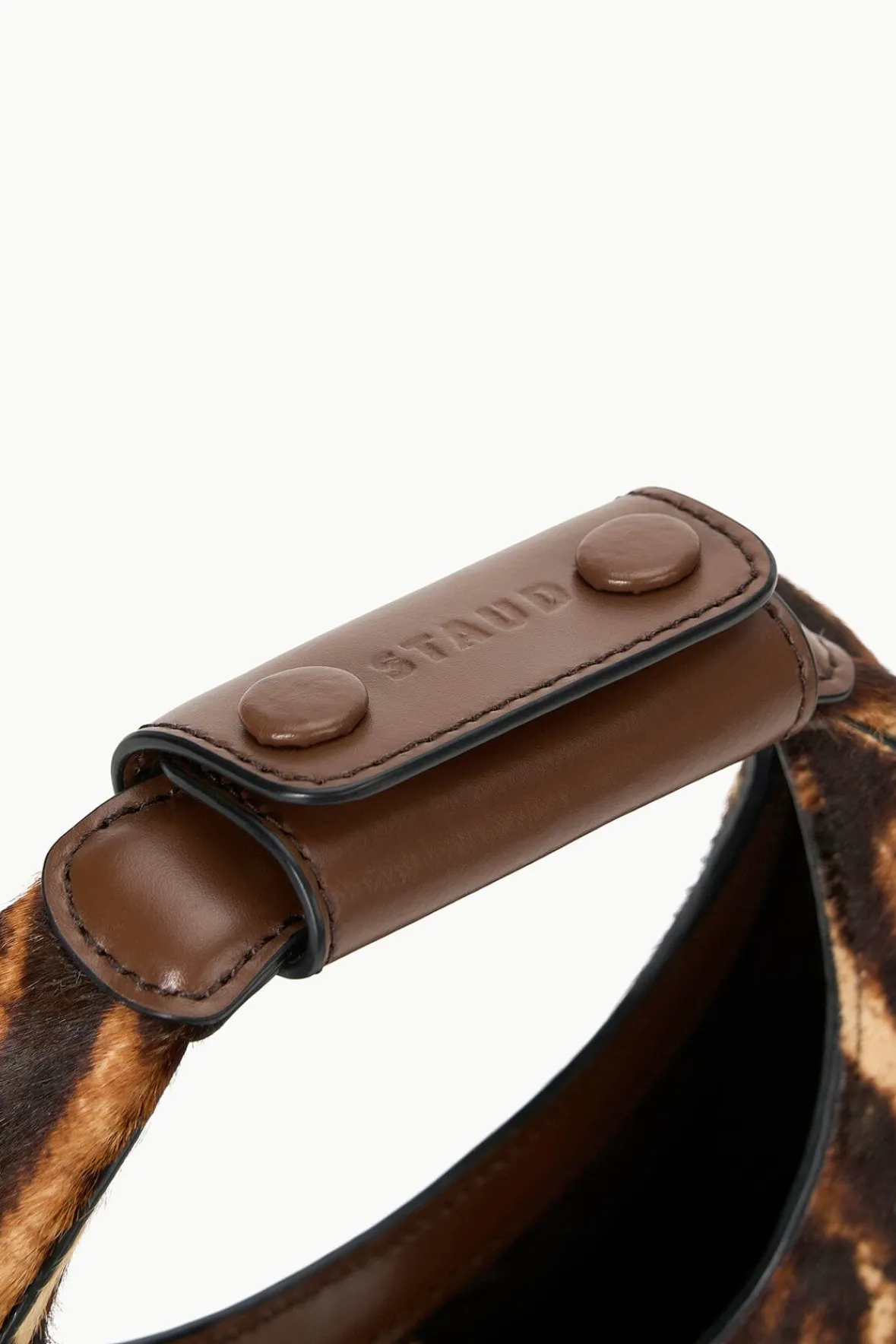 STAUD GOODNIGHT MOON LADY LEOPARD CACAO> Clutches & Handhelds