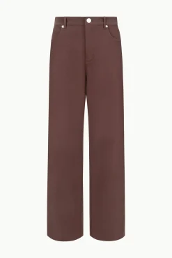 STAUD GRAYSON PANT DARK CHOCOLATE><noscript><img width=