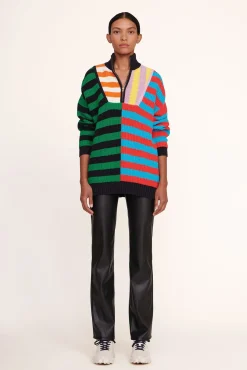 STAUD HAMPTON SWEATER CABANA STRIPE MULTI> Sweaters