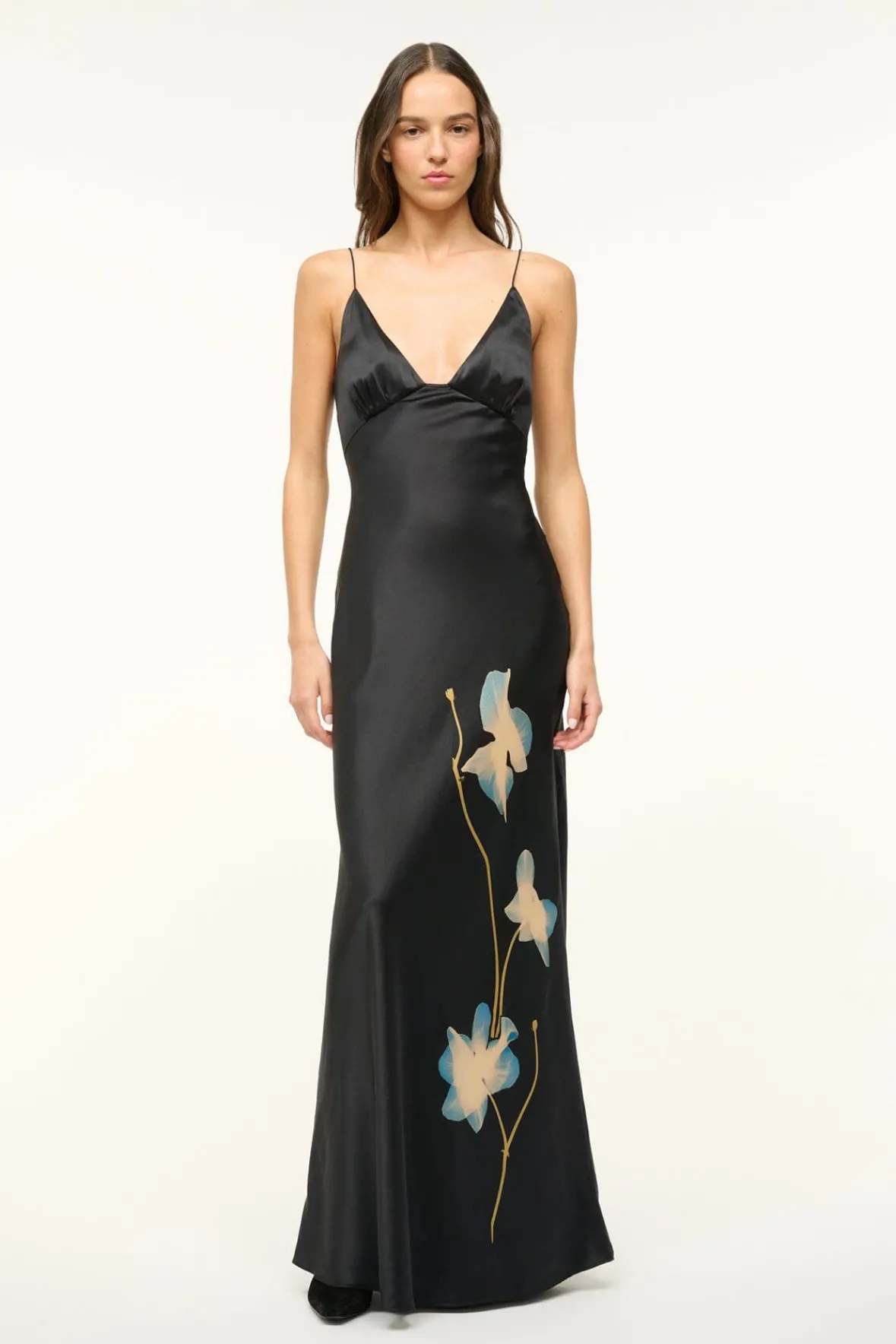 STAUD HANK DRESS BOTANICAL SHADOWS> The Evening Edit|Maxi Dresses