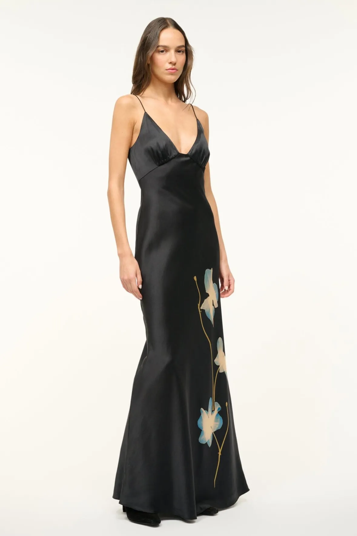 STAUD HANK DRESS BOTANICAL SHADOWS> The Evening Edit|Maxi Dresses