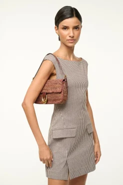 STAUD HARLOW RAFFIA BAG><noscript><img width=