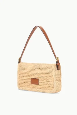 STAUD HARLOW RAFFIA BAG NATURAL TAN><noscript><img width=