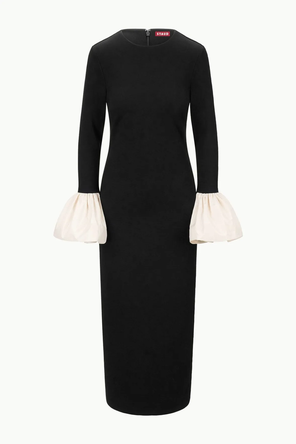 STAUD HAWTHORNE MAXI DRESS BLACK IVORY> The Evening Edit|Maxi Dresses