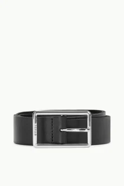 STAUD JEANS BELT - BLACK SILVER> Accessories
