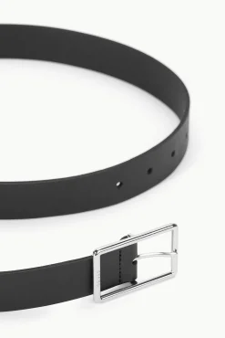 STAUD JEANS BELT - BLACK SILVER><noscript><img width=