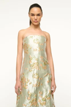STAUD KENNEDY DRESS METALLIC BLOOM> Dresses|The Evening Edit