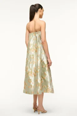 STAUD KENNEDY DRESS METALLIC BLOOM><noscript><img width=