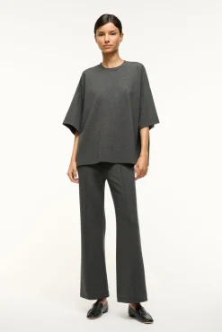 STAUD KNACK PANT HEATHER GREY> Pants & Shorts