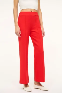 STAUD KNACK PANT RED ROSE> Pants & Shorts