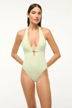 STAUD LA JOLLA ONE PIECE PALE JADE><noscript><img width=