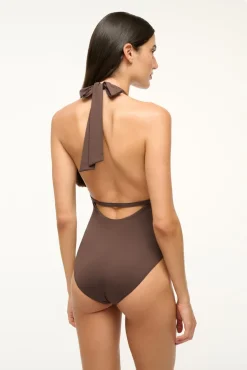 STAUD LA JOLLA ONE PIECE DARK CHOCOLATE><noscript><img width=