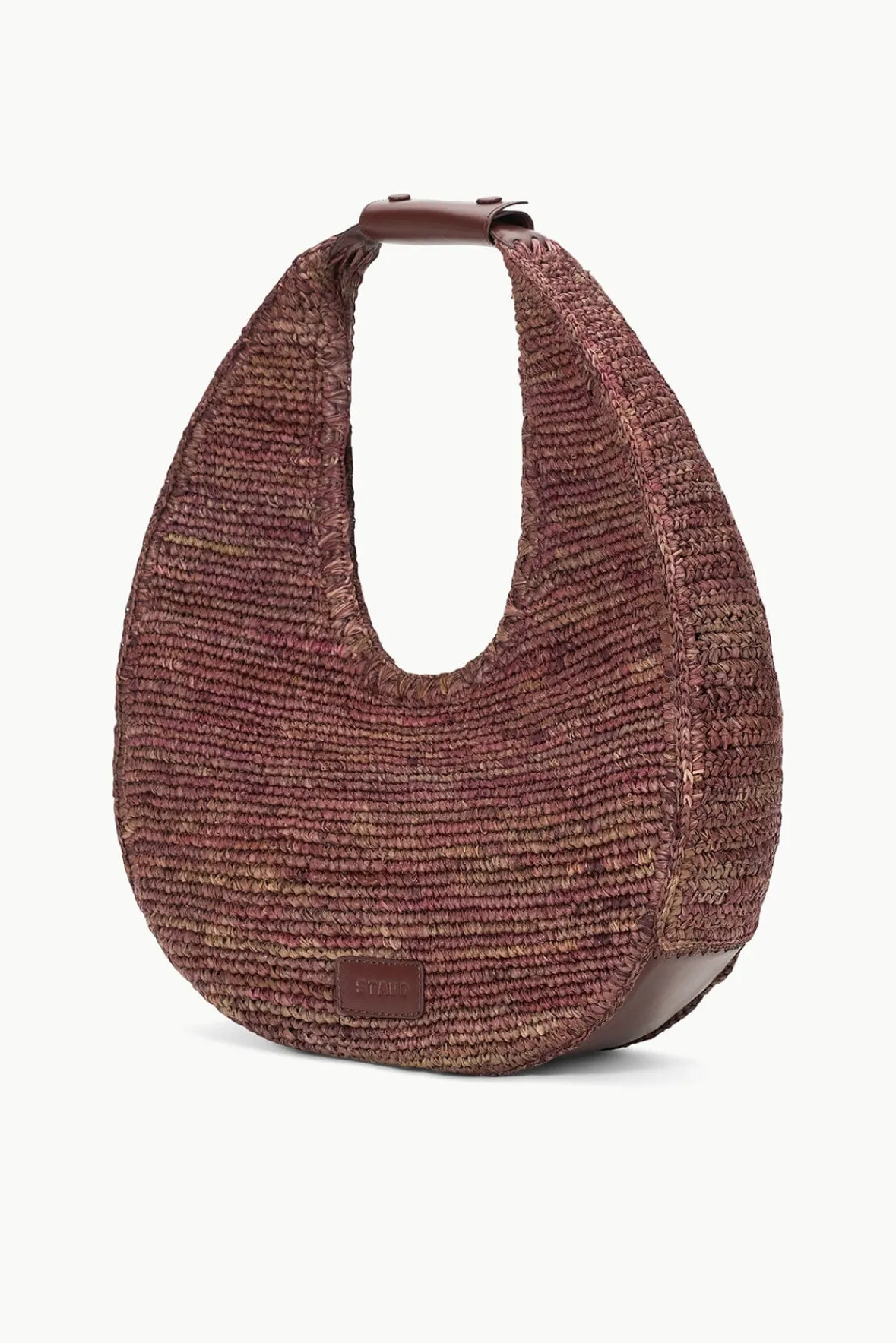 STAUD LARGE RAFFIA MOON TOTE BAG> Swim|Totes