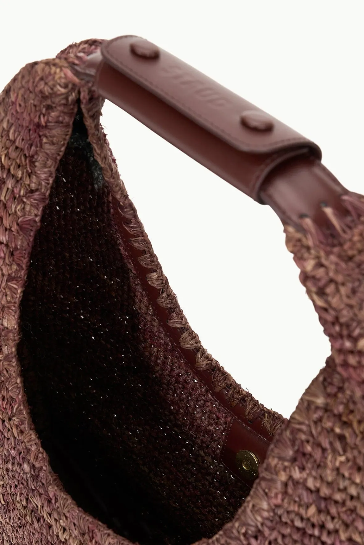 STAUD LARGE RAFFIA MOON TOTE BAG> Swim|Totes