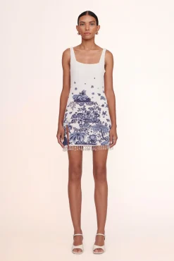 STAUD LE SABLE DRESS BLUE TOILE> Mini Dresses|Dresses