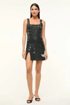 STAUD LE SABLE DRESS STARRY NIGHT> Mini Dresses|Dresses