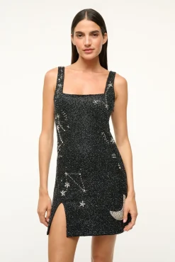 STAUD LE SABLE DRESS STARRY NIGHT> Mini Dresses|Dresses