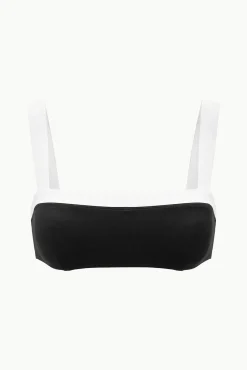 STAUD LIV BIKINI TOP BLACK WHITE><noscript><img width=