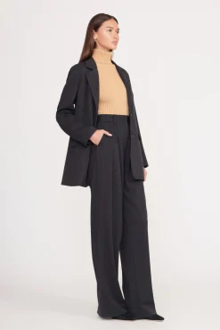 STAUD LUISA PANT BLACK SUITING><noscript><img width=