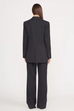 STAUD LUISA PANT BLACK SUITING><noscript><img width=