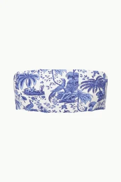 STAUD MALA BIKINI TOP BLUE TOILE><noscript><img width=