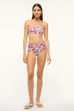 STAUD MALA BIKINI TOP BORDEAUX TOILE><noscript><img width=