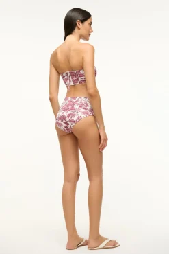 STAUD MALA BIKINI TOP BORDEAUX TOILE><noscript><img width=