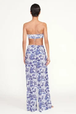 STAUD MARZA PANT BLUE TOILE><noscript><img width=
