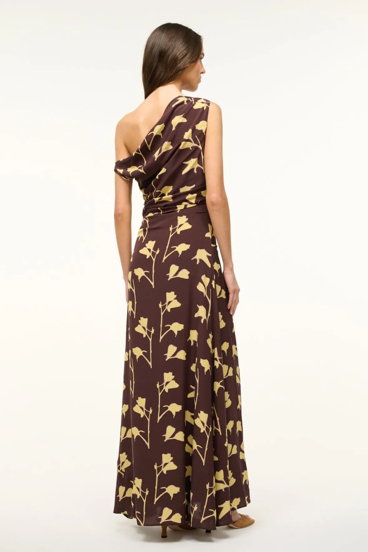 STAUD MAXI PHARE DRESS EARTH PRESSED FLORAL> The Evening Edit