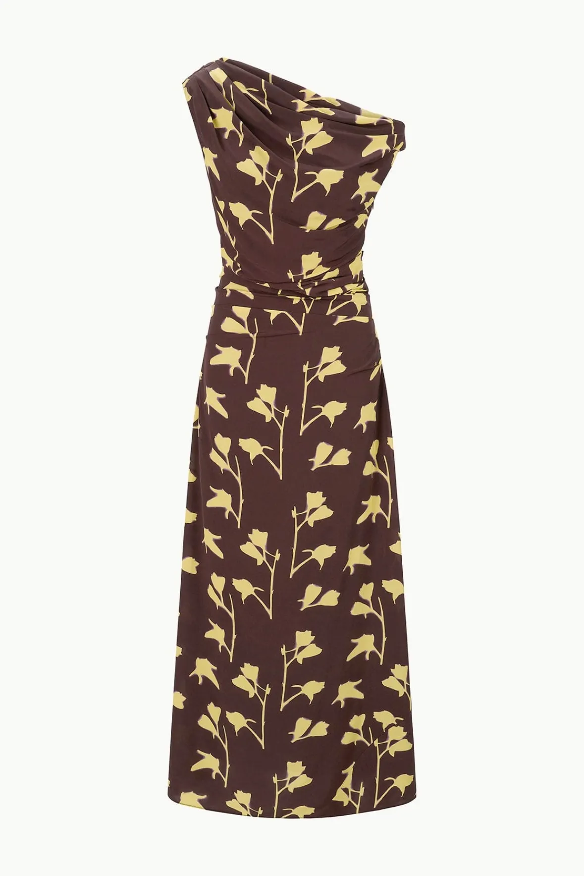 STAUD MAXI PHARE DRESS EARTH PRESSED FLORAL> The Evening Edit