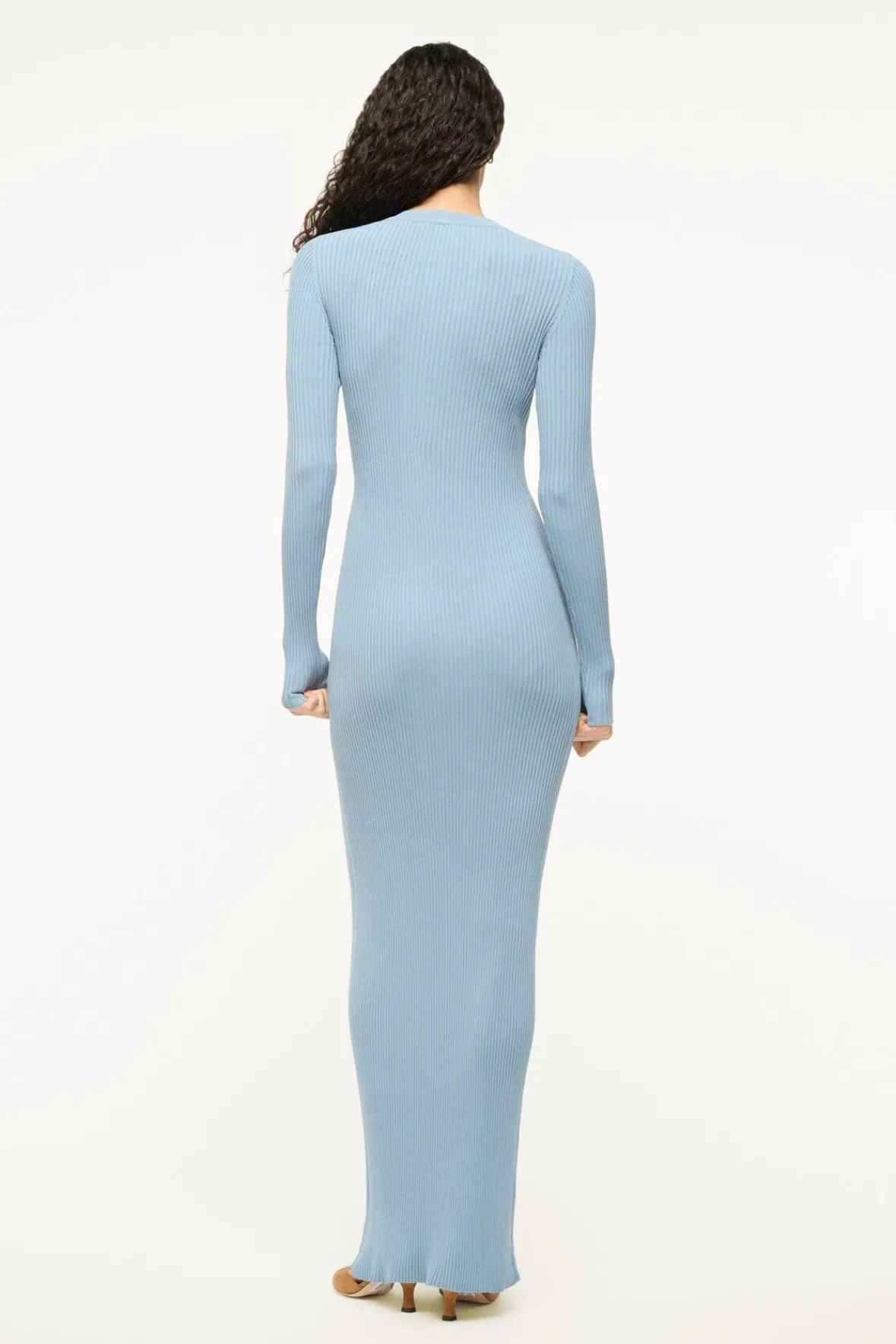 STAUD MAXI SHOKO SWEATER EARTH> Knit Dresses|Maxi Dresses