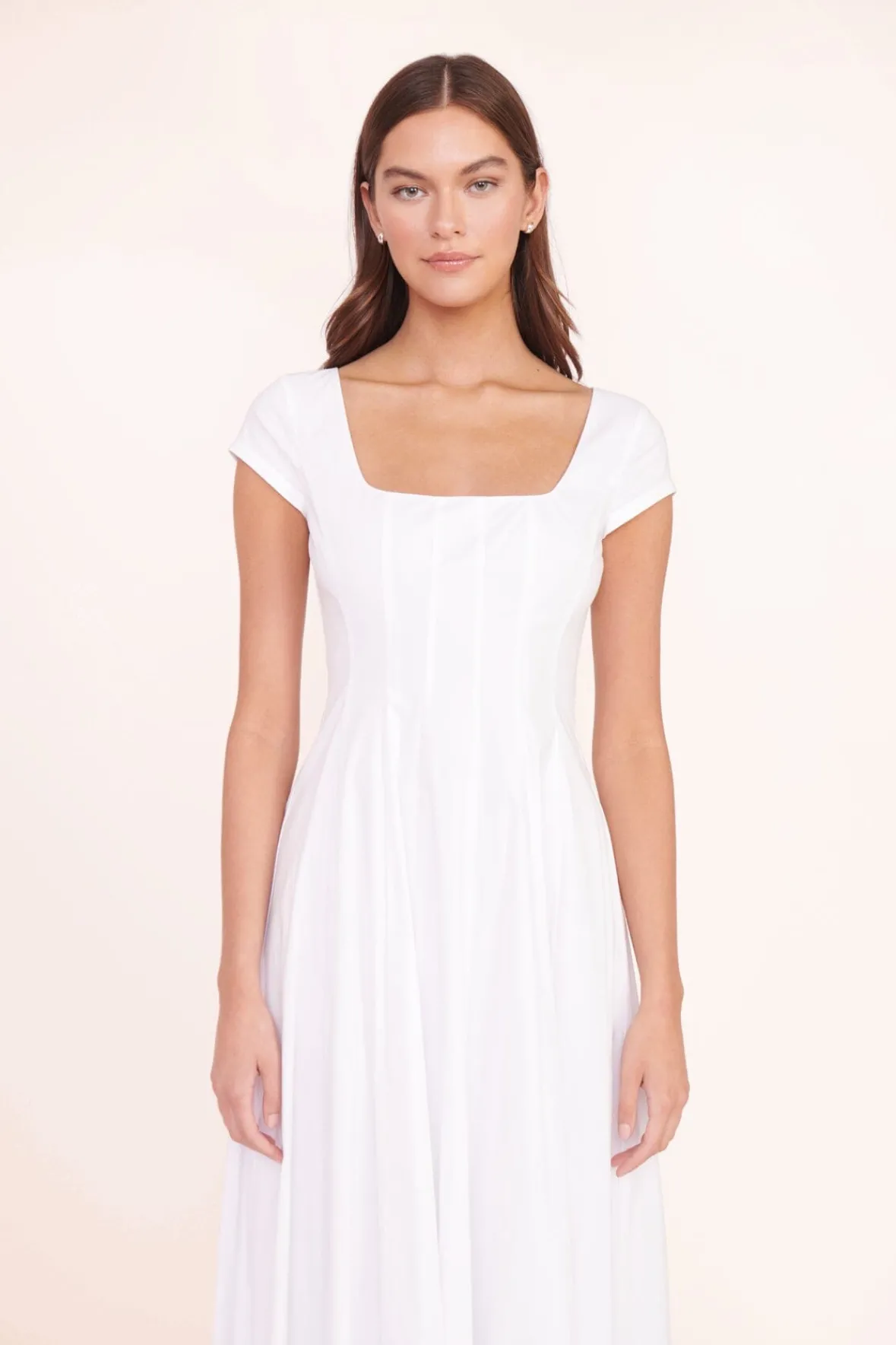 STAUD MAXI SHORT SLEEVE WELLS DRESS> Maxi Dresses|Dresses