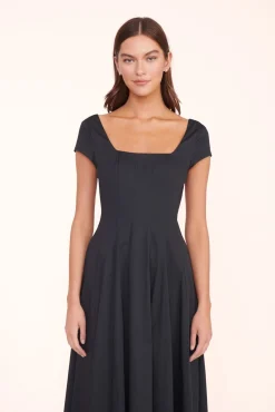 STAUD MAXI SHORT SLEEVE WELLS DRESS><noscript><img width=