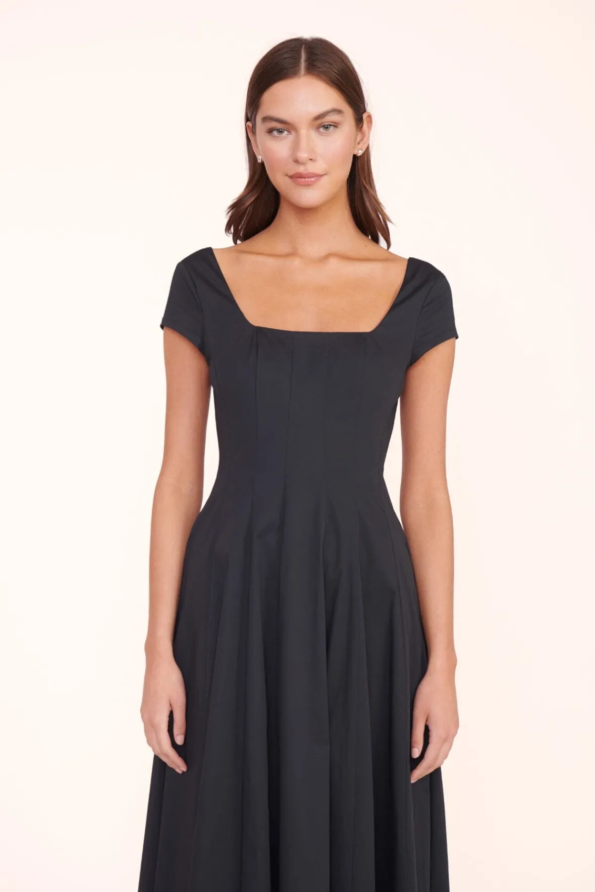 STAUD MAXI SHORT SLEEVE WELLS DRESS> Maxi Dresses|Dresses