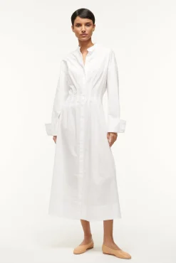 STAUD MIDI LORENZA DRESS> Dresses
