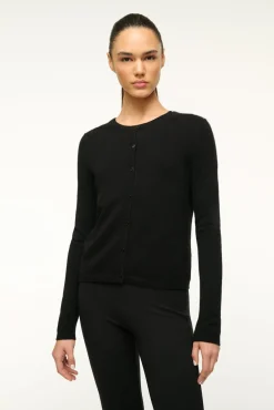 STAUD MIDNIGHT CASHMERE CARDIGAN> Sweaters