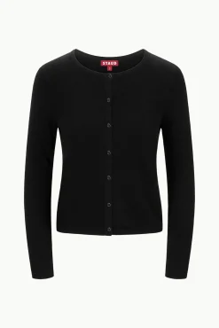 STAUD MIDNIGHT CASHMERE CARDIGAN><noscript><img width=