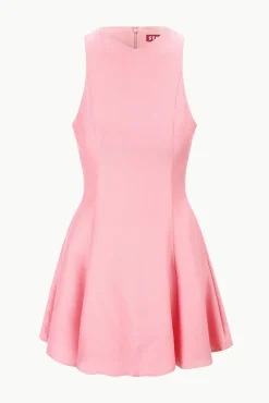 STAUD MINI HEIKE DRESS DAMASK PINK><noscript><img width=