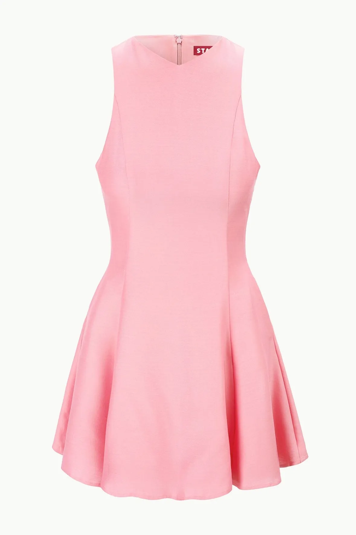 STAUD MINI HEIKE DRESS DAMASK PINK> The Evening Edit|Mini Dresses