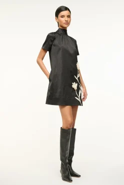STAUD MINI ILANA DRESS SATIN><noscript><img width=