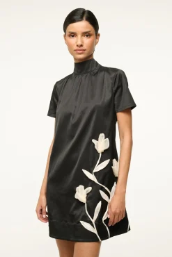 STAUD MINI ILANA DRESS SATIN><noscript><img width=