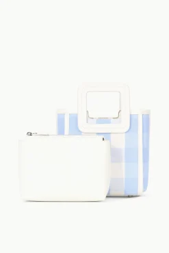 STAUD MINI SHIRLEY BAG SKY GINGHAM><noscript><img width=
