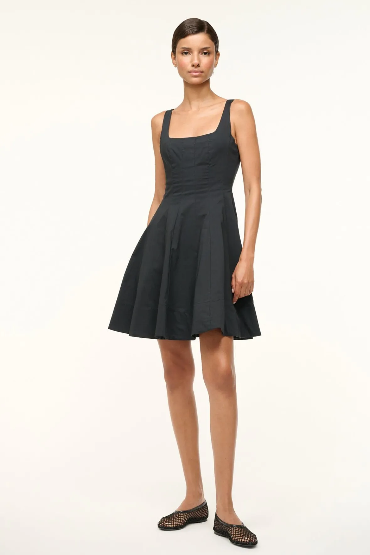 STAUD MINI WELLS DRESS> Mini Dresses|Dresses
