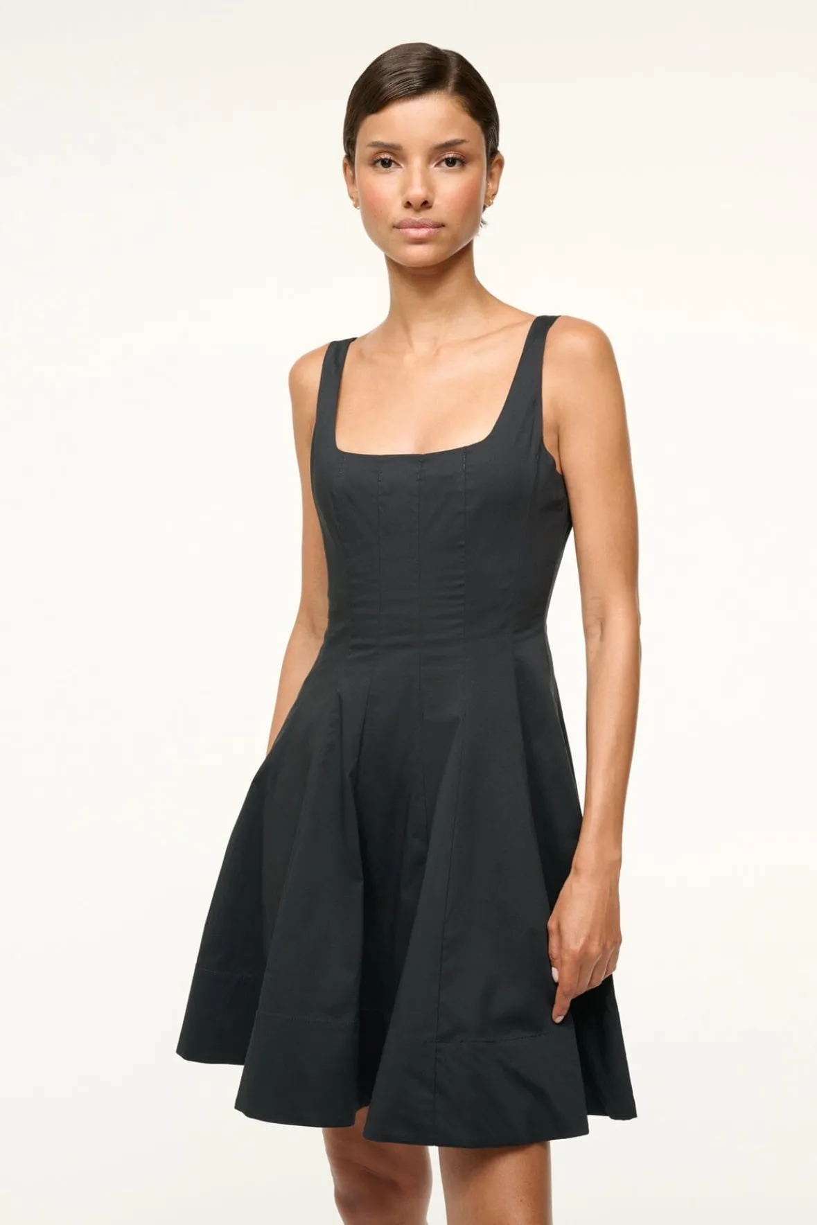 STAUD MINI WELLS DRESS> Mini Dresses|Dresses