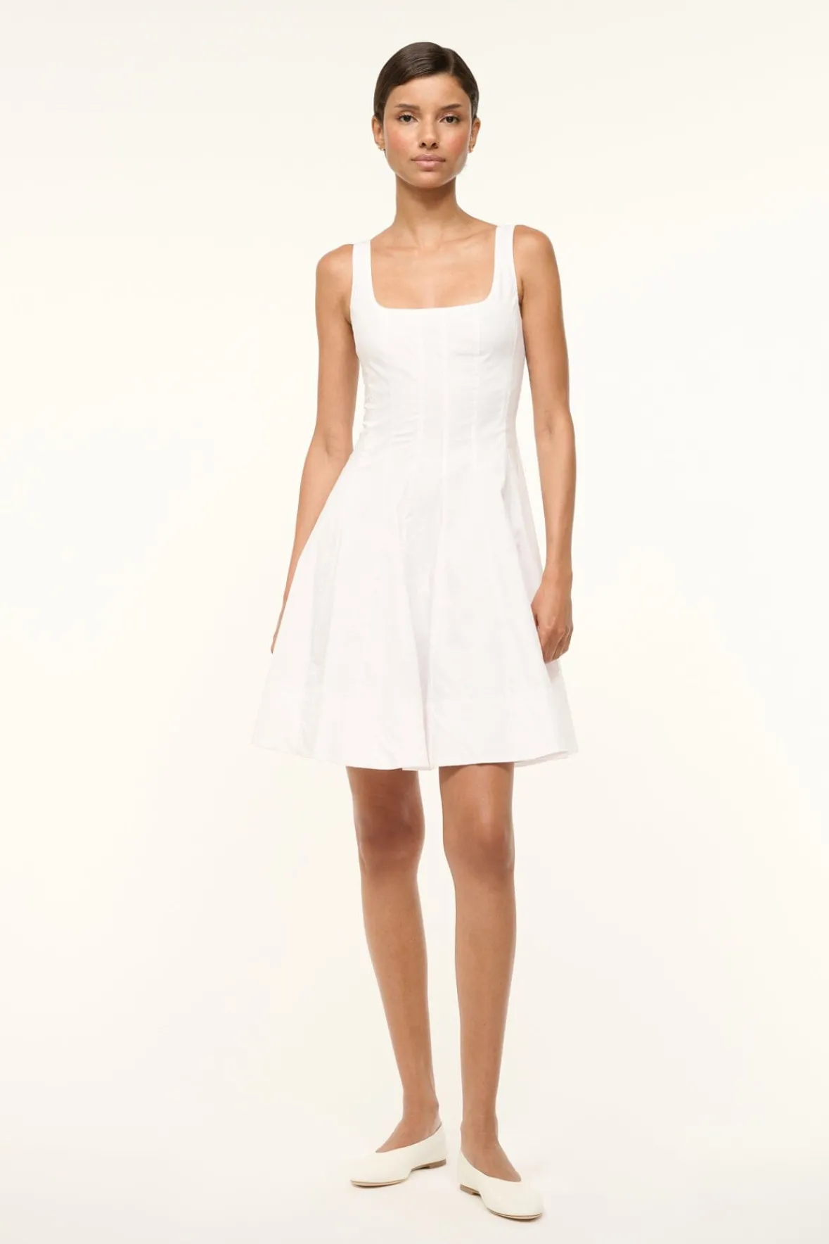 STAUD MINI WELLS DRESS> Mini Dresses|Dresses