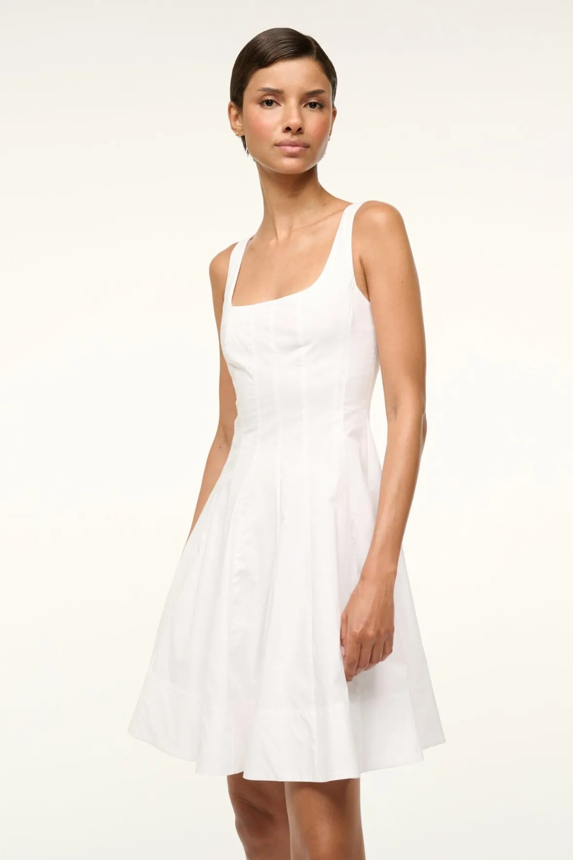 STAUD MINI WELLS DRESS> Mini Dresses|Dresses