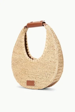 STAUD MOON RAFFIA BAG NATURAL TAN><noscript><img width=