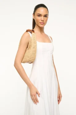 STAUD MOON RAFFIA BAG NATURAL TAN><noscript><img width=