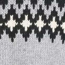 STAUD MORITZ SWEATER HEATHER GREY MULTI FAIRISLE><noscript><img width=