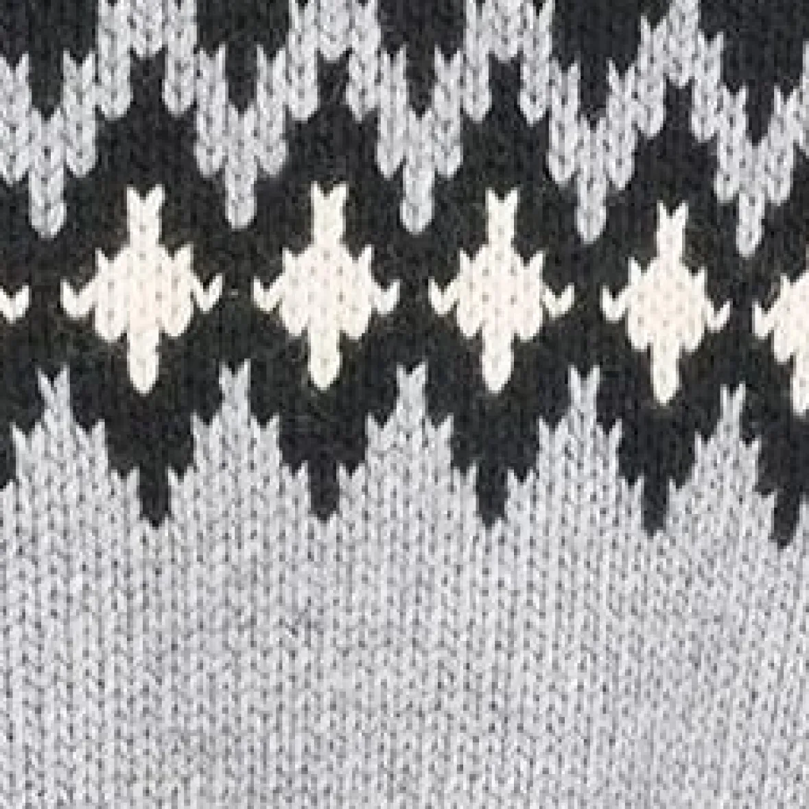 STAUD MORITZ SWEATER HEATHER GREY MULTI FAIRISLE> Sweaters